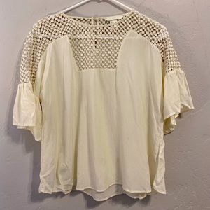 H&M cream colored blouse